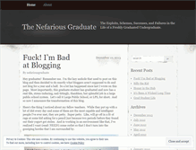 Tablet Screenshot of nefariousgraduate.wordpress.com