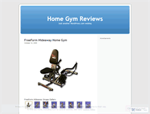 Tablet Screenshot of homegymsreviewed.wordpress.com