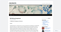 Desktop Screenshot of claireberlin.wordpress.com