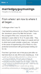 Mobile Screenshot of marriedgayguymusings.wordpress.com