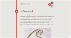 Desktop Screenshot of 1stwebsite.wordpress.com