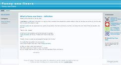 Desktop Screenshot of funnyoneliners.wordpress.com