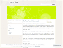 Tablet Screenshot of lovemoe.wordpress.com