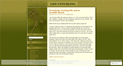 Desktop Screenshot of lifeunfurling.wordpress.com
