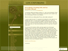 Tablet Screenshot of lifeunfurling.wordpress.com