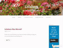 Tablet Screenshot of lolabees.wordpress.com