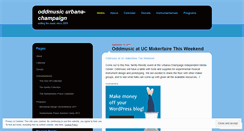 Desktop Screenshot of oddmusicuc.wordpress.com