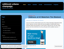 Tablet Screenshot of oddmusicuc.wordpress.com