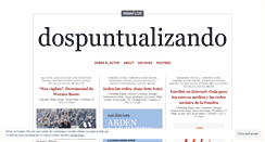 Desktop Screenshot of dospuntualizando.wordpress.com