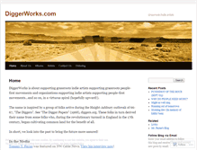 Tablet Screenshot of diggerworks.wordpress.com