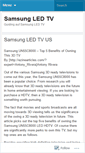 Mobile Screenshot of 1samsungledtvonline.wordpress.com