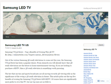 Tablet Screenshot of 1samsungledtvonline.wordpress.com