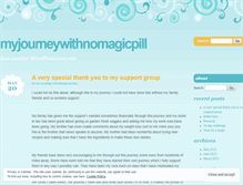 Tablet Screenshot of myjourneywithnomagicpill.wordpress.com
