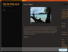 Tablet Screenshot of elizabethinpalau.wordpress.com