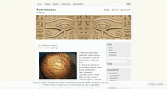 Desktop Screenshot of egittologia.wordpress.com