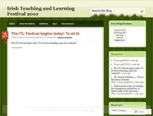 Tablet Screenshot of irishteachingandlearningfestival.wordpress.com