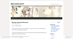 Desktop Screenshot of ojousamajuice.wordpress.com