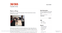 Desktop Screenshot of project36365.wordpress.com