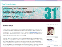 Tablet Screenshot of 31stbirthday.wordpress.com