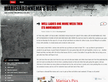 Tablet Screenshot of marisiabonnema.wordpress.com