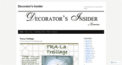 Desktop Screenshot of decoratorsinsider.wordpress.com