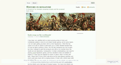 Desktop Screenshot of historyinminiature.wordpress.com