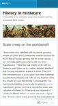 Mobile Screenshot of historyinminiature.wordpress.com