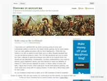 Tablet Screenshot of historyinminiature.wordpress.com