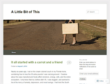 Tablet Screenshot of bitofthis.wordpress.com