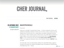 Tablet Screenshot of cherjournalvirgule.wordpress.com