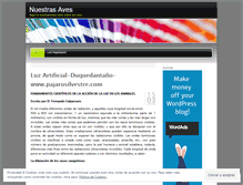 Tablet Screenshot of lospajareros.wordpress.com