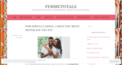 Desktop Screenshot of femmetotale.wordpress.com