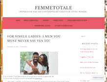 Tablet Screenshot of femmetotale.wordpress.com