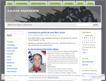 Tablet Screenshot of calichesangriento.wordpress.com