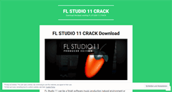 Desktop Screenshot of flstudio11crackdownload.wordpress.com