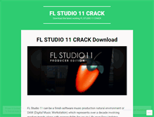 Tablet Screenshot of flstudio11crackdownload.wordpress.com