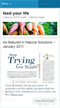 Mobile Screenshot of feedyourlife.wordpress.com
