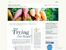 Tablet Screenshot of feedyourlife.wordpress.com