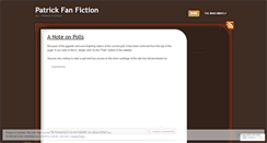 Desktop Screenshot of patrickfanfic.wordpress.com