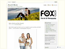 Tablet Screenshot of foxcreativedesign.wordpress.com