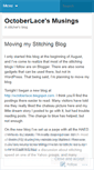 Mobile Screenshot of octoberlace.wordpress.com