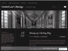 Tablet Screenshot of octoberlace.wordpress.com