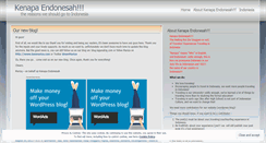 Desktop Screenshot of kenapaendonesah.wordpress.com