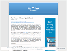 Tablet Screenshot of methink.wordpress.com