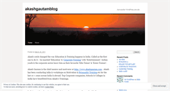 Desktop Screenshot of akashgautamblog.wordpress.com