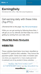 Mobile Screenshot of earningdaily.wordpress.com