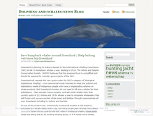 Tablet Screenshot of dolphinsandwhalesnews.wordpress.com