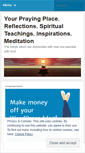 Mobile Screenshot of prayingplace.wordpress.com