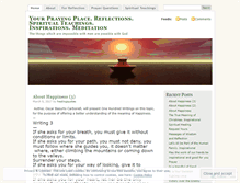 Tablet Screenshot of prayingplace.wordpress.com