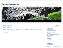 Tablet Screenshot of dalrymple11.wordpress.com